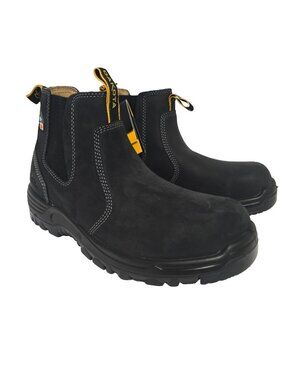 Dakota Men's 6" Pull-On Aluminum Toe Safety Work Boots 6101 Black Size 10M